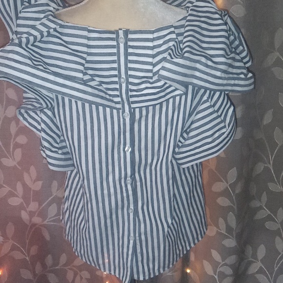 Touch Me Medium Striped Tank Blouse - Picture 3 of 3